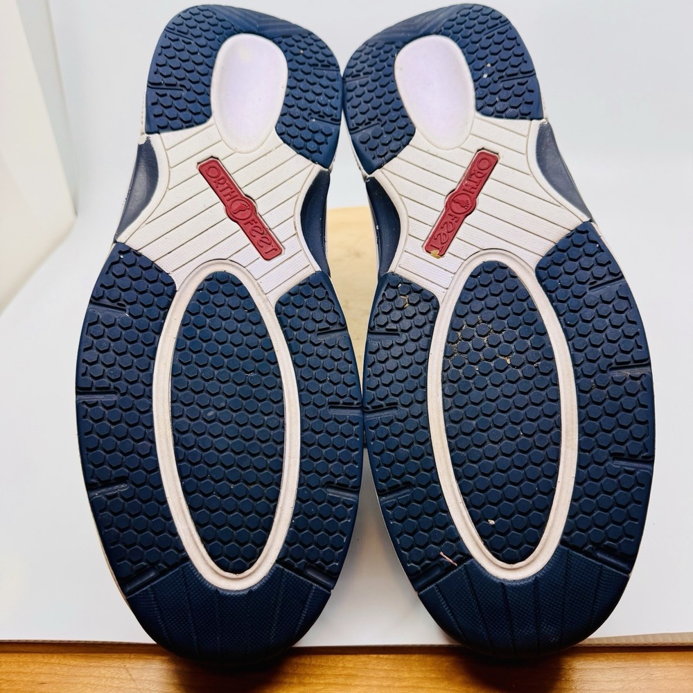 Orthofeet 616 Edgewater Men's 11 2E XX Wide Blue Knit Casual Sneakers shoes - Picture 7 of 8